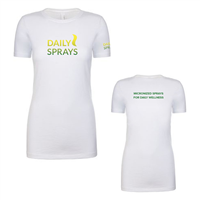 Daily Sprays Womens Premium T-Shirt White Daily Sprays Womens Premium T-Shirt White