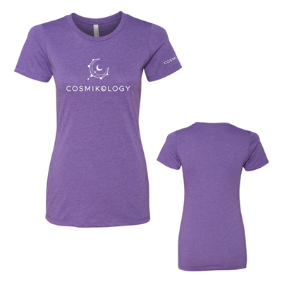 Cosmikology Womens Premium T-Shirt Purple Rush