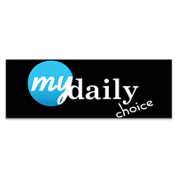 My Daily Choice Window Decal 4C 8.5x3