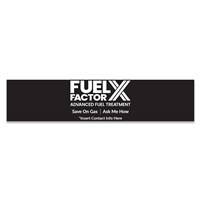 Fuel Factor X Window Decal 28x6 Fuel Factor X Window Decal 28x6
